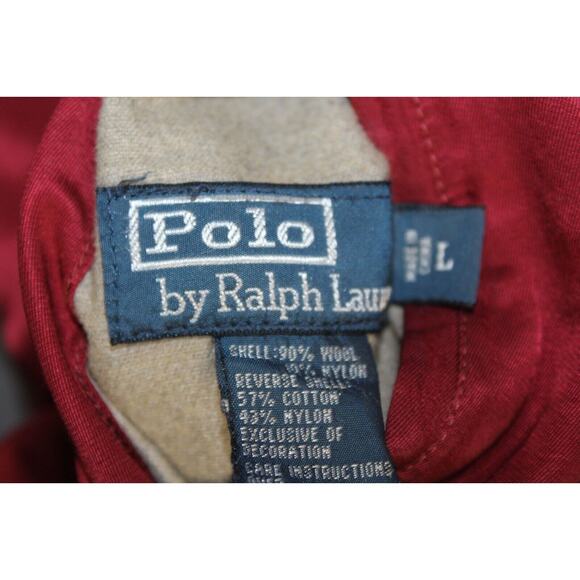 POLO Ralph Lauren Reversible Varsity Track Team P-Wing Satin Wool Jacket Large - Picture 8 of 14